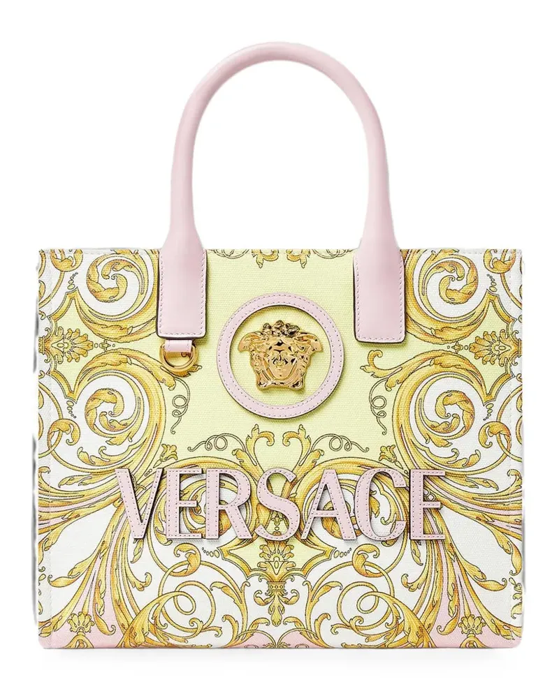 Versace Kleine La Medusa Tote Bag mit Print - Rosa Rosa