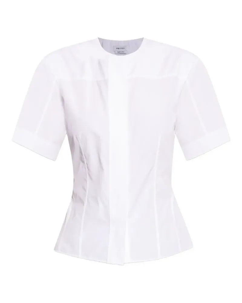 Alexander McQueen Kurzärmeliges Oberteil - Weiß Weiß