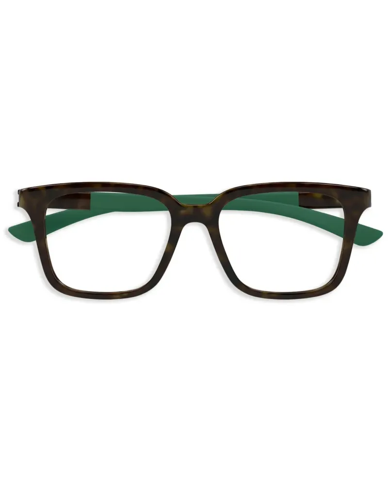 Gucci GG1738O Brille mit eckigem Gestell - Braun Braun