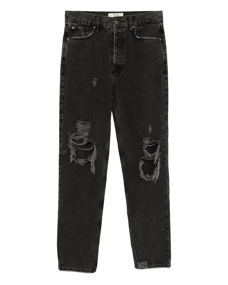 Free People Lasso Jeans - Schwarz Schwarz