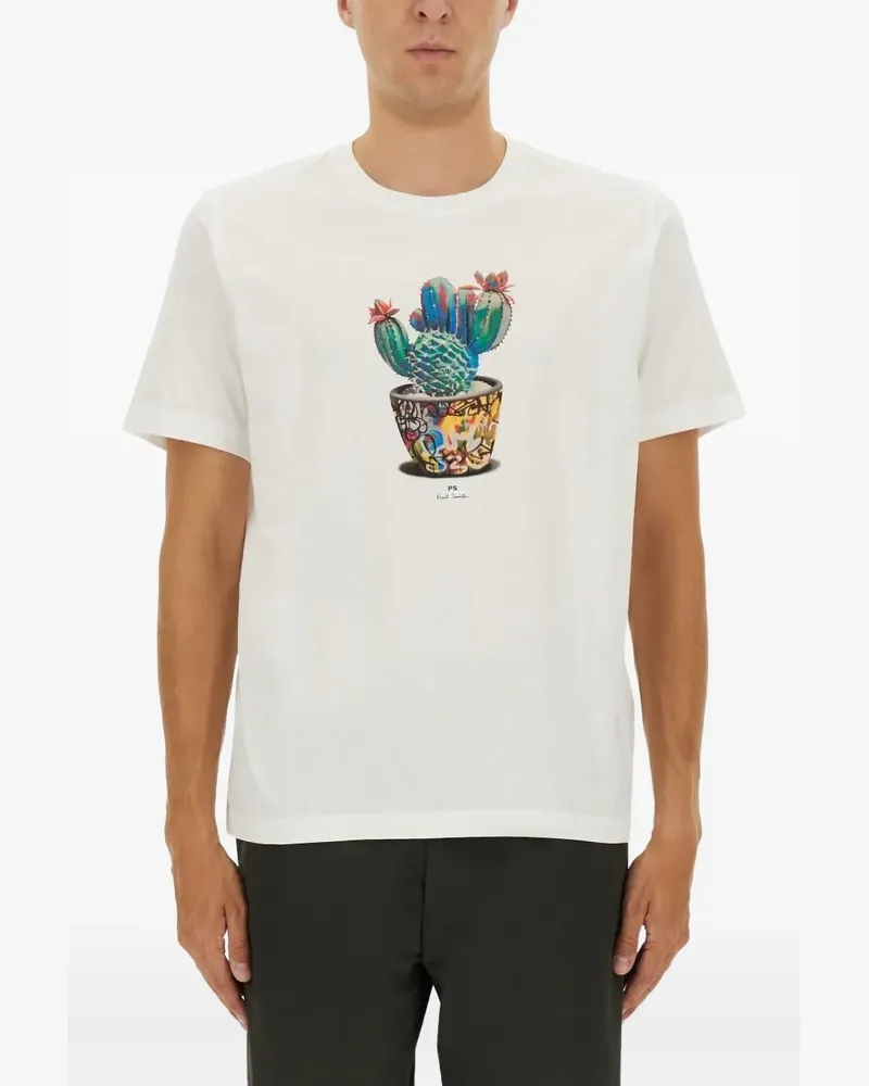 Paul Smith T-Shirt mit Print - Weiß Weiß