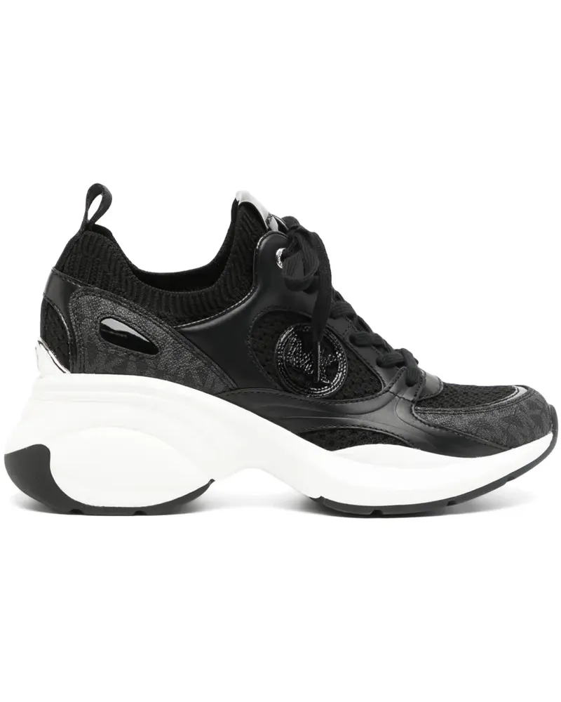 Michael Kors Sneakers mit runder Kappe - Schwarz Schwarz
