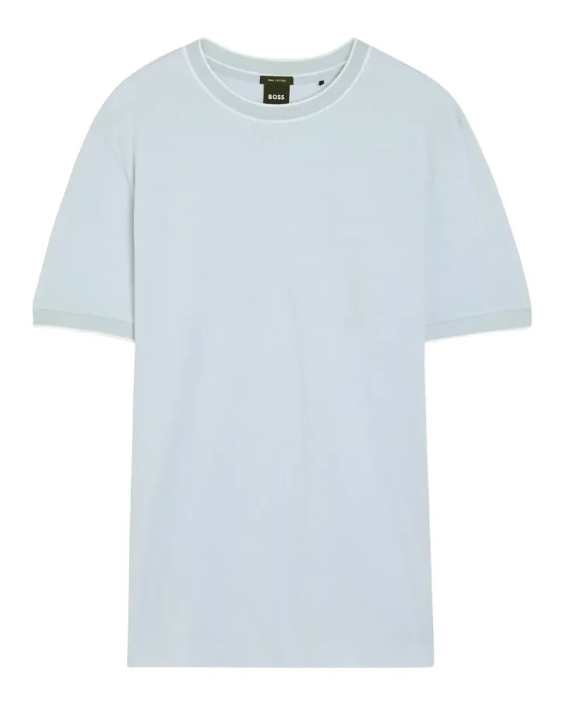 HUGO BOSS T-Shirt mit Kontrastdetails - Blau Blau