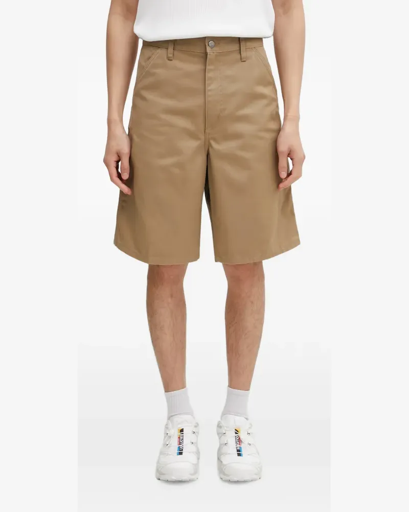 Carhartt WIP Simple logo-patch shorts - Nude Nude