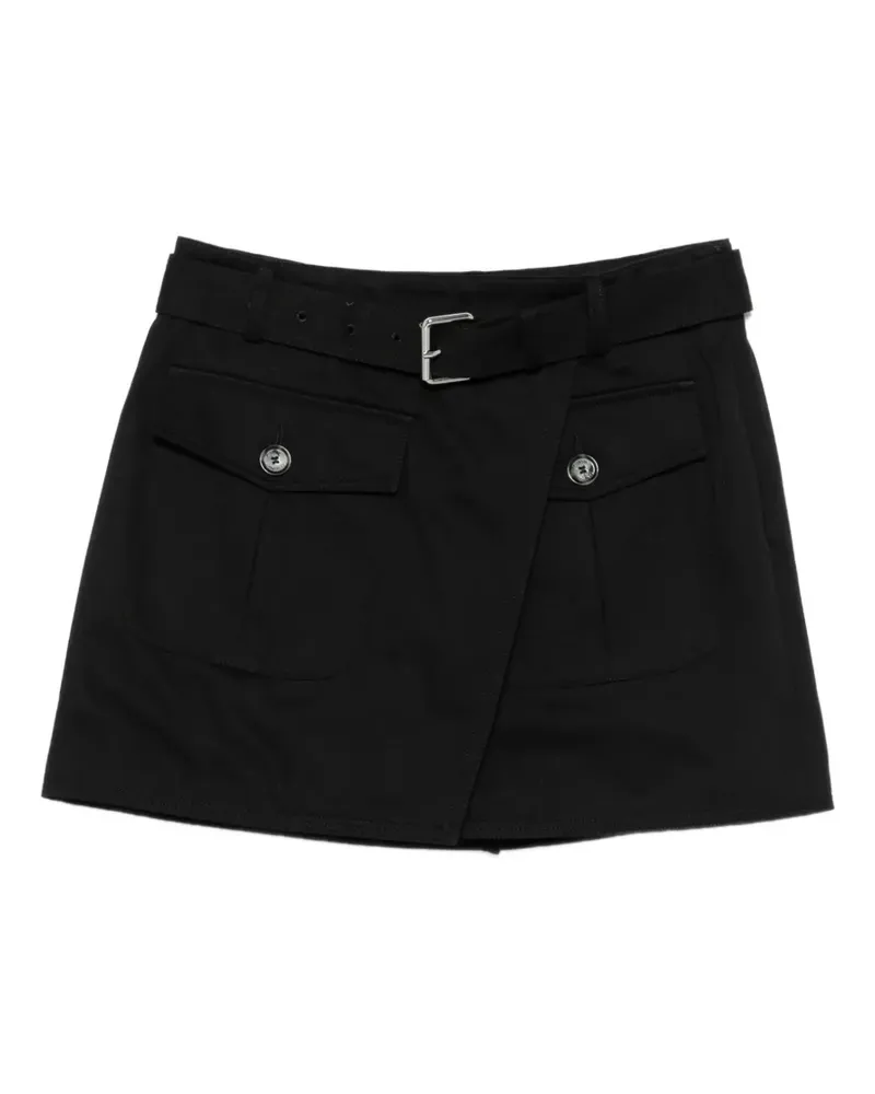 Proenza Schouler Bruni Wickelrock mit Gürtel - Schwarz Schwarz