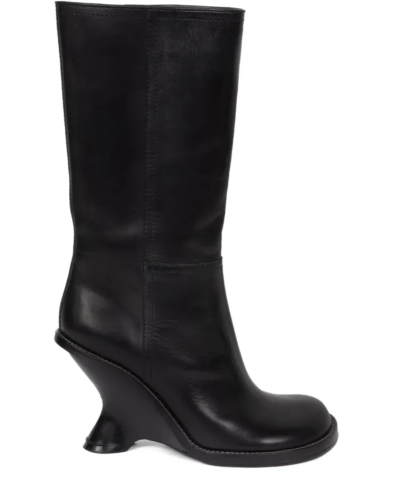 Dries van Noten Stiefel mit Wedge-Absatz 90mm - Schwarz Schwarz