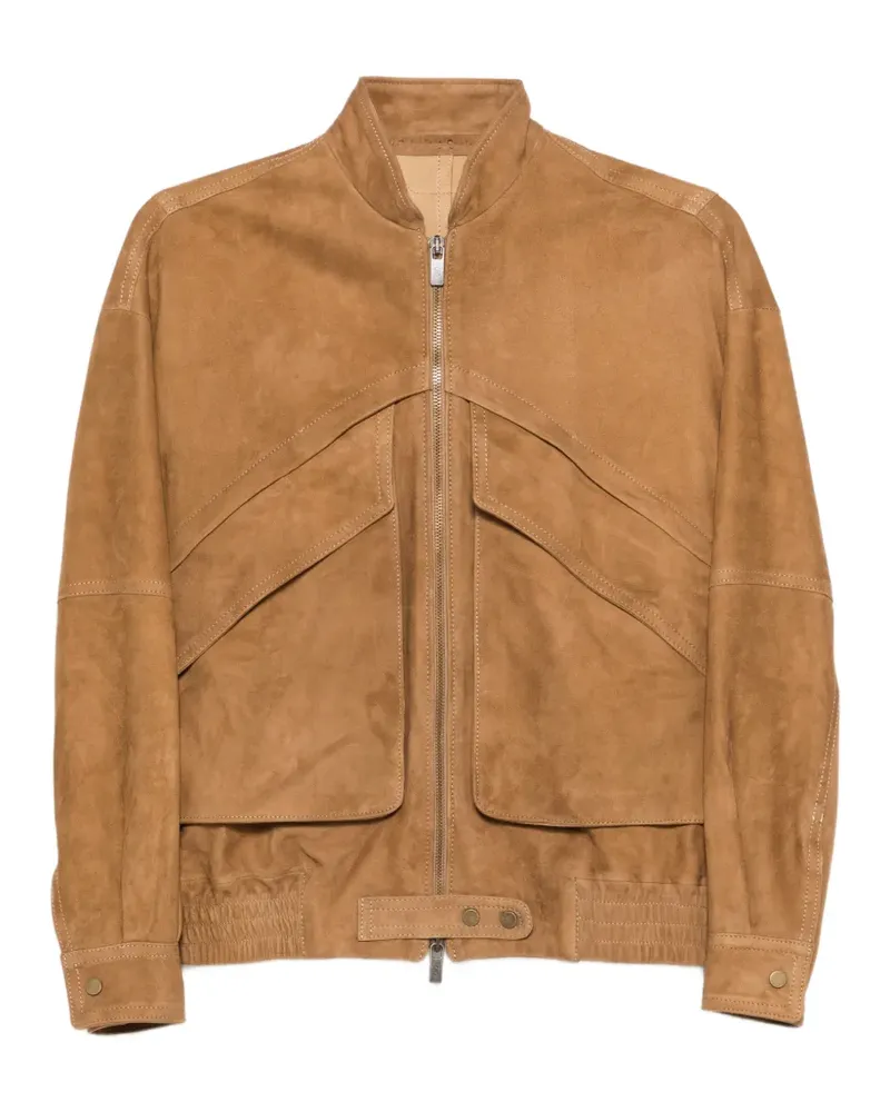 Salvatore Santoro flap-pocket full-zip jacket - Nude Nude