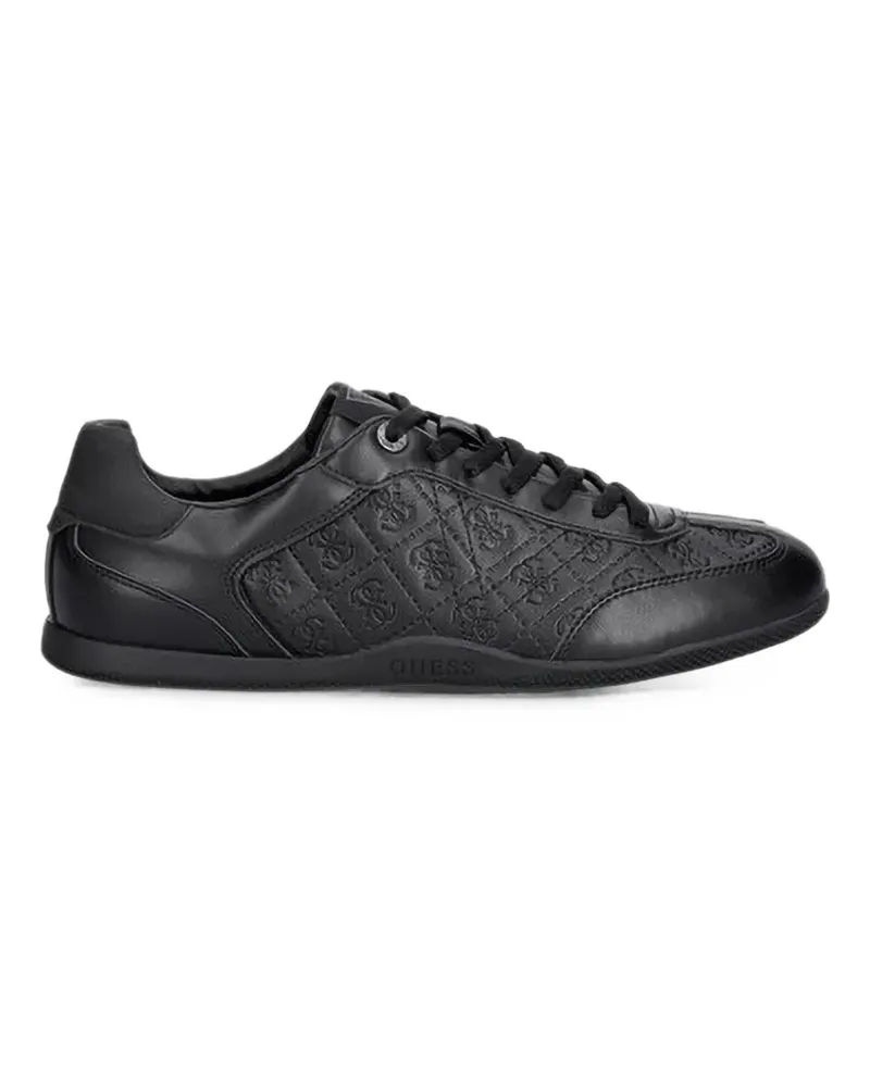 Guess Katas quilted logo-embossed sneakers - Schwarz Schwarz