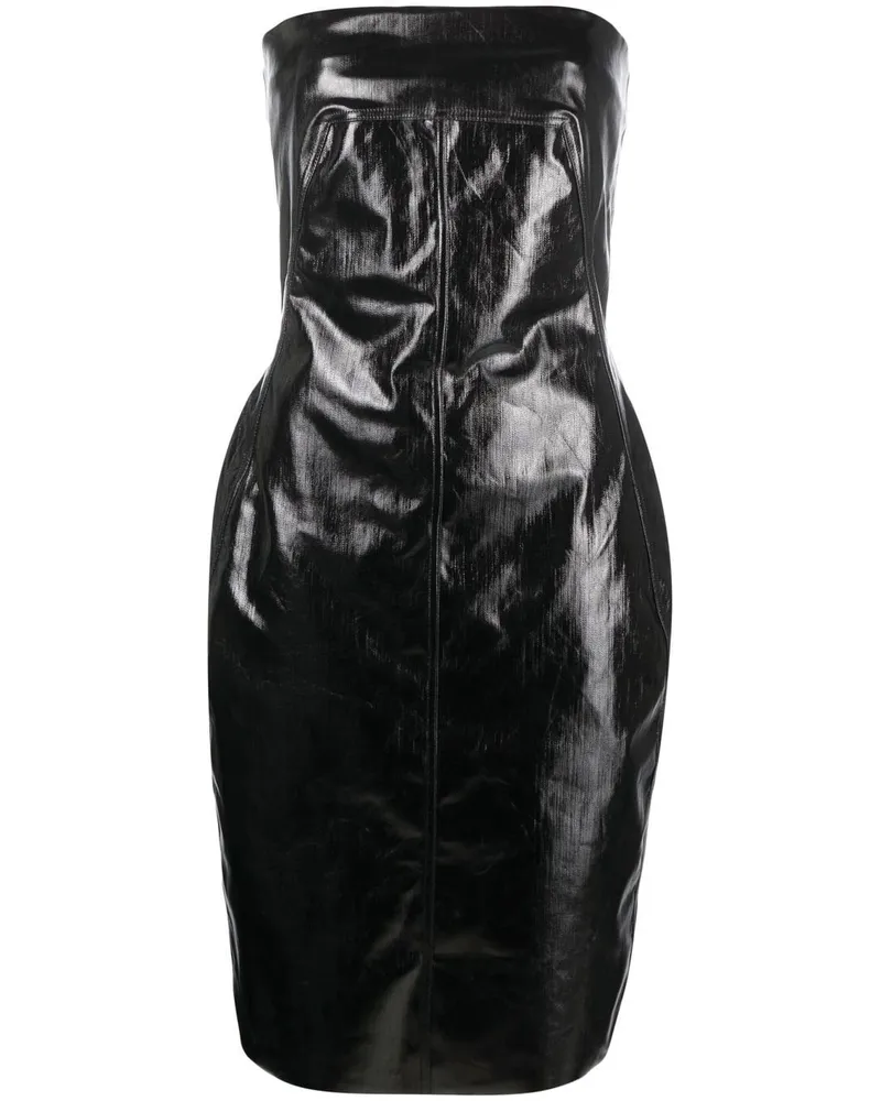 Rick Owens Kleid mit eckigem Ausschnitt - Schwarz Schwarz