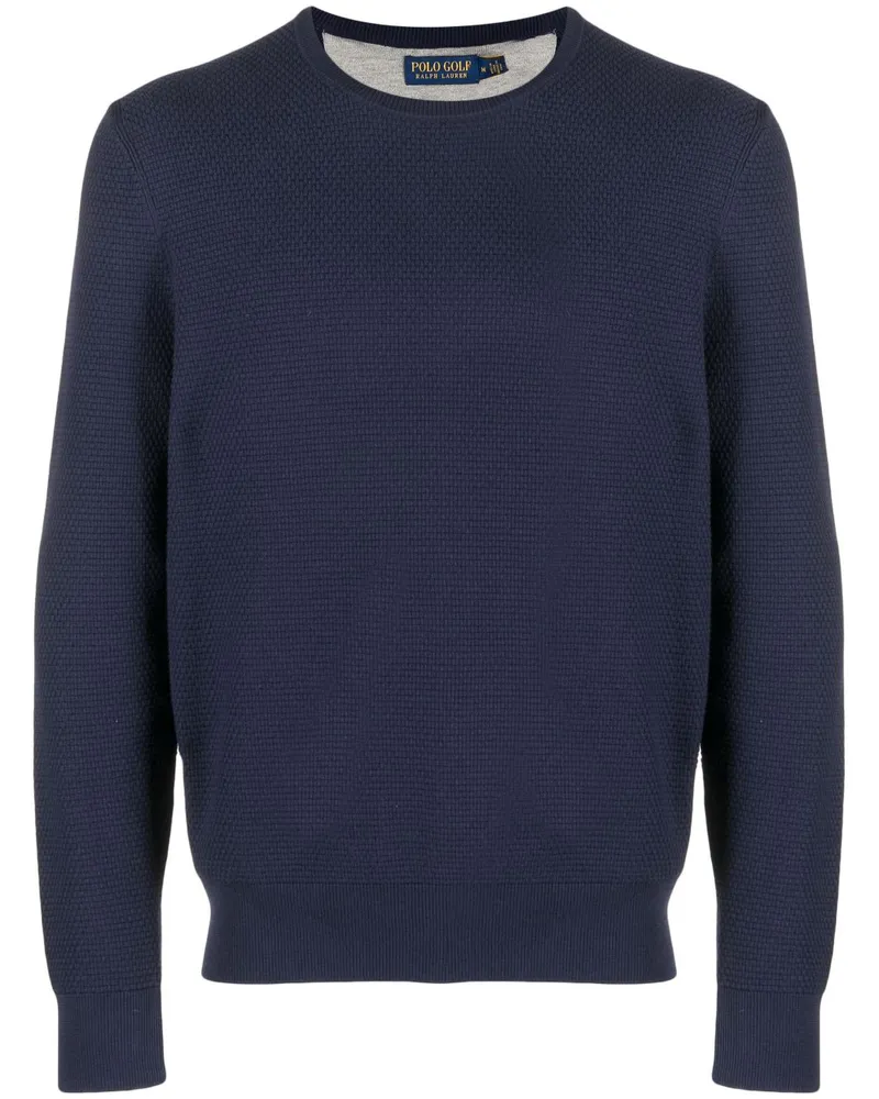 Ralph Lauren Pullover mit Waffelstrick-Muster - Blau Blau