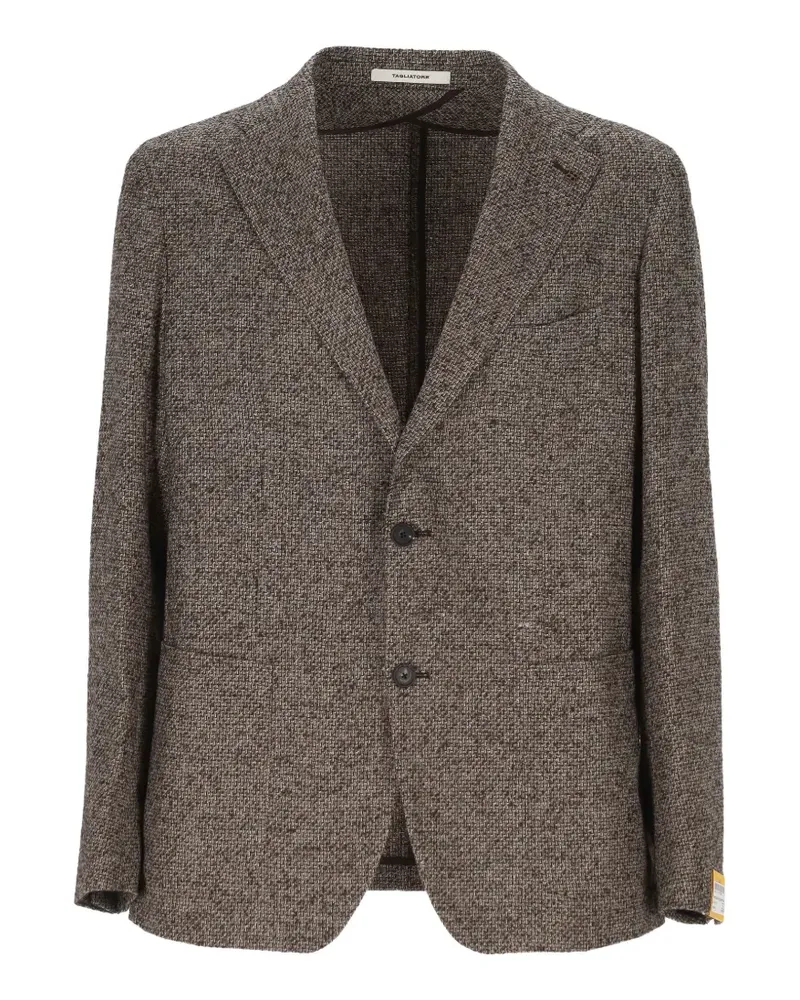 Tagliatore tweed single-breasted blazer - Braun Braun