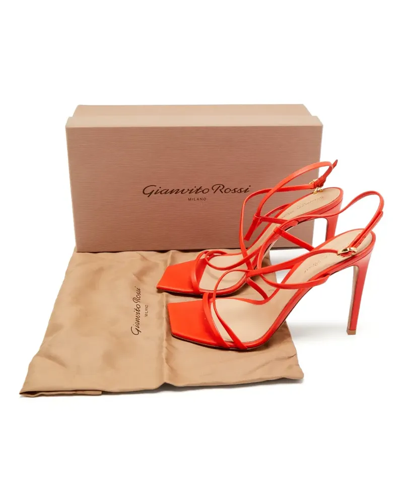 Gianvito Rossi Geom Sandalen mit Riemen - Orange Orange
