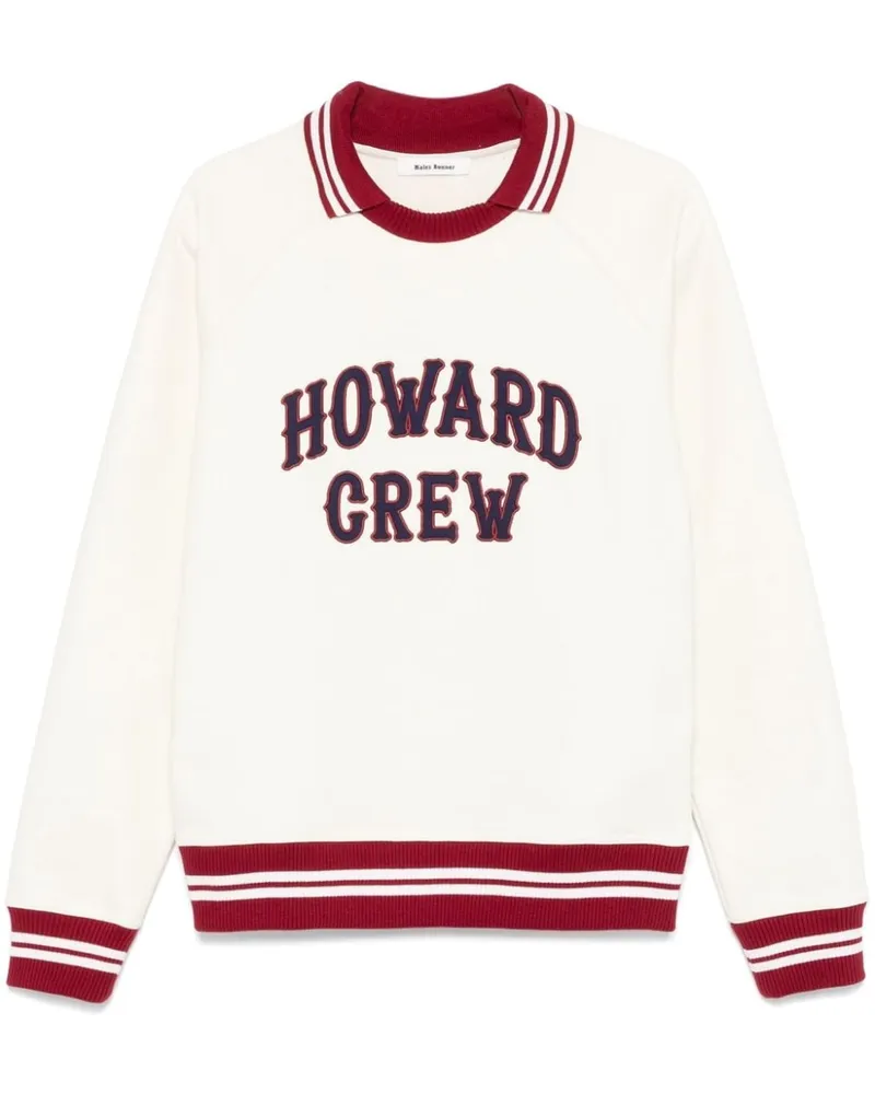Wales Bonner Howard Crew Sweatshirt - Weiß Weiß