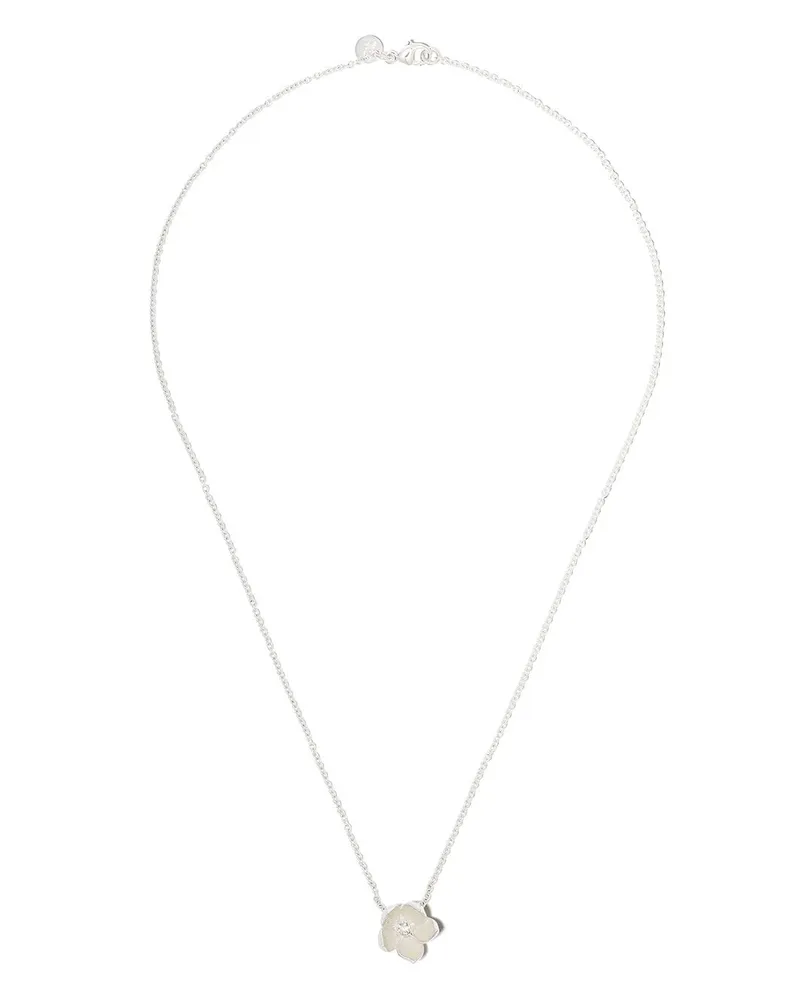 Shaun Leane Cherry Blossom' Halskette mit Diamanten Silber