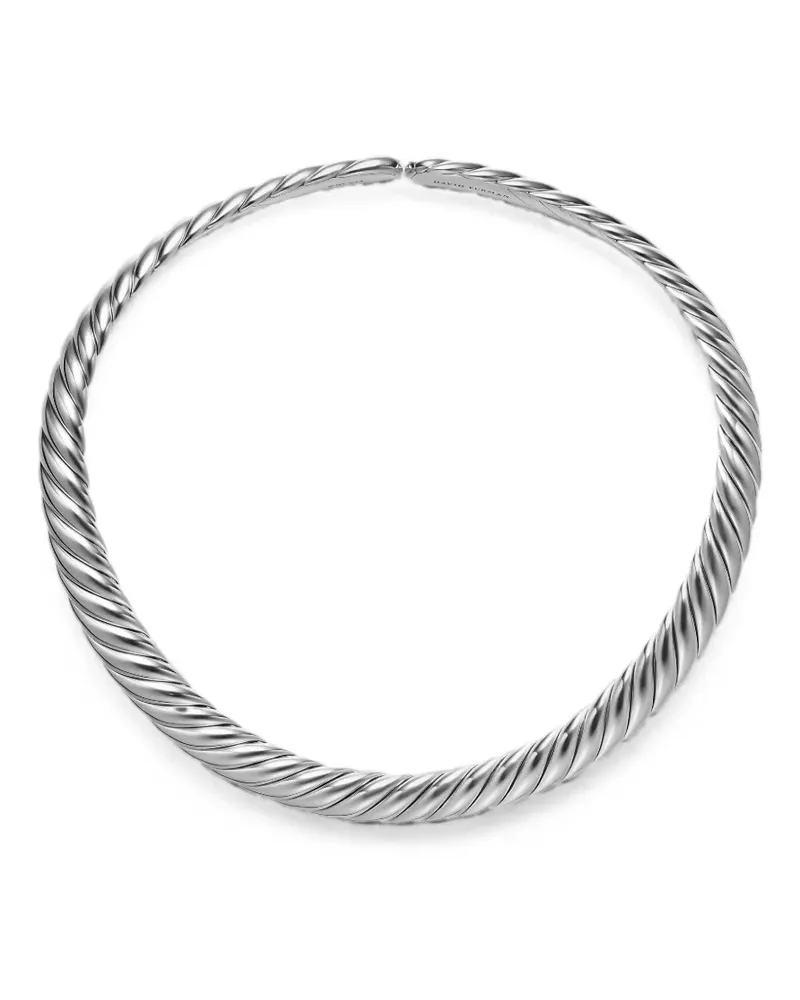 David Yurman Skulpturale Cable Flex Halskette - Silber Silber