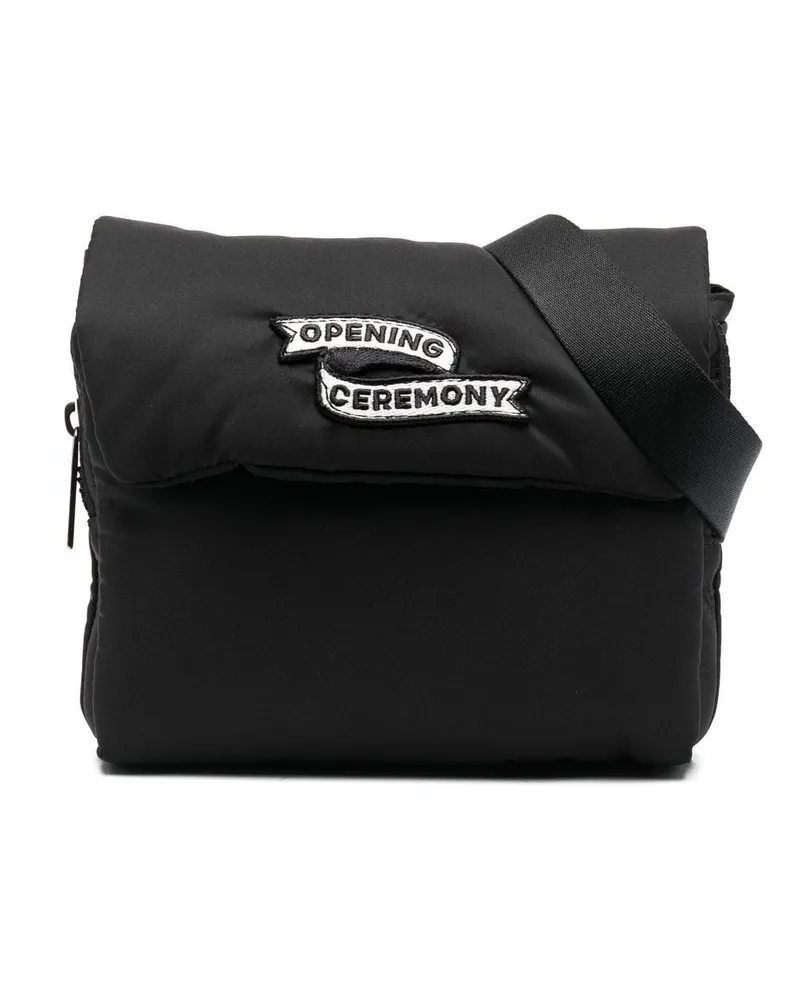 Opening Ceremony Kameratasche mit Logo-Patch - Schwarz Schwarz