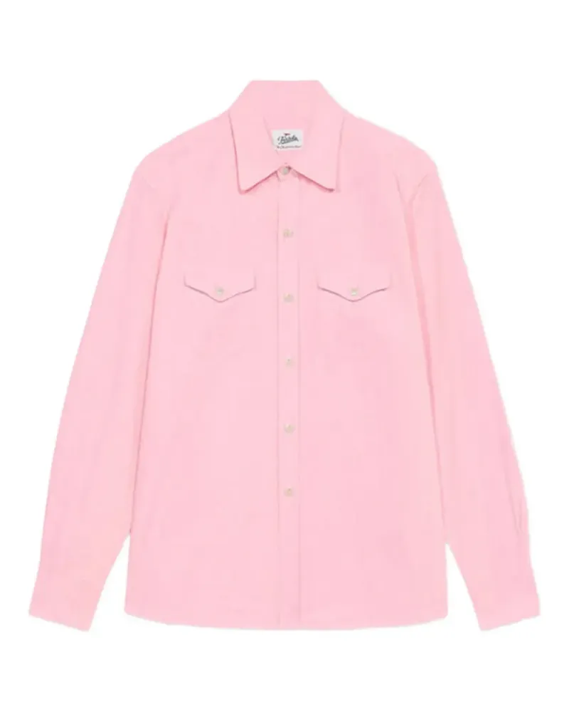 Fortela Tex2 yokes patch-pockets shirt - Rosa Rosa
