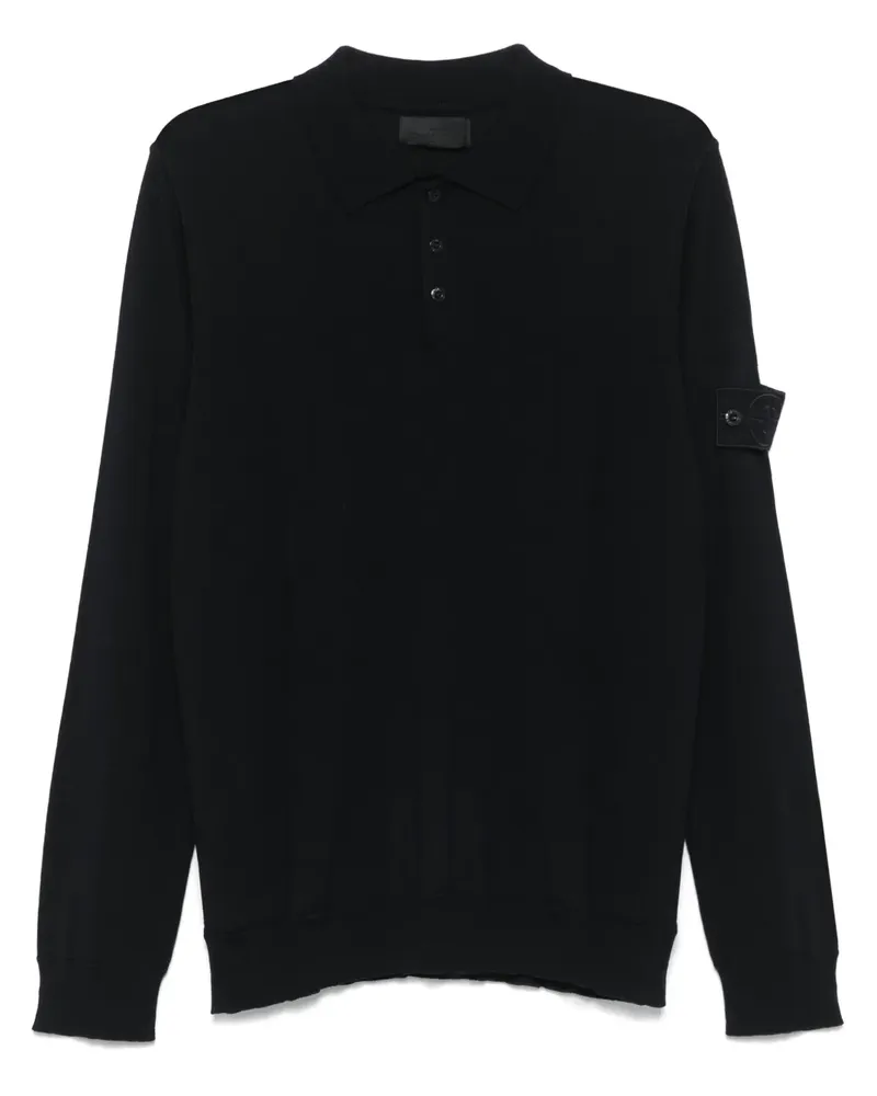Stone Island Poloshirt mit Kompass-Patch - Blau Blau