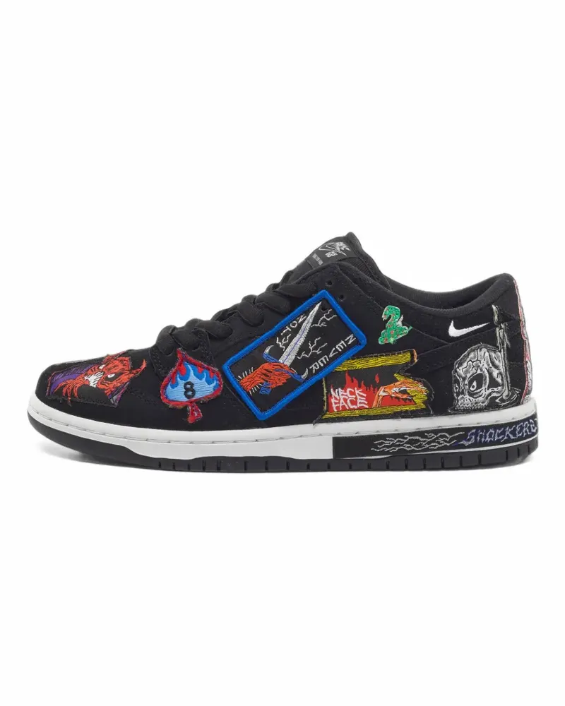 Nike x Neckface SB Dunk Sneakers - Schwarz Schwarz