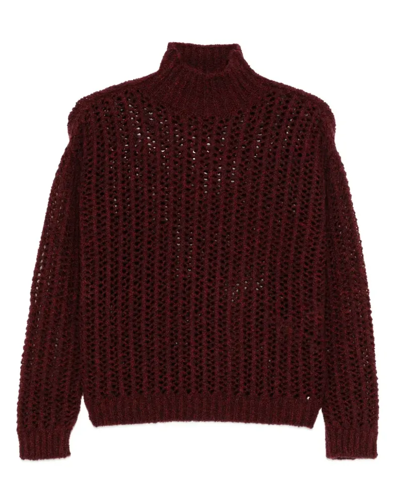 Max Mara Quaglia Pullover mit Stehkragen - Rot Rot