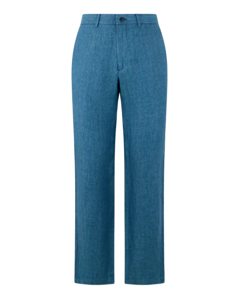 Brooks Brothers herringbone-weave linen trousers - Blau Blau