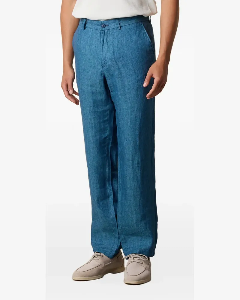 Brooks Brothers Hose mit Fischgrätenmuster - Blau Blau