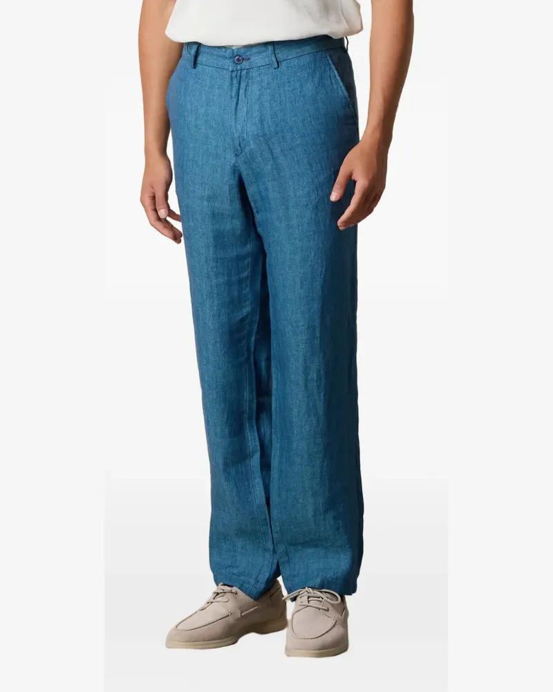 Brooks Brothers Hose mit Fischgrätenmuster - Blau Blau