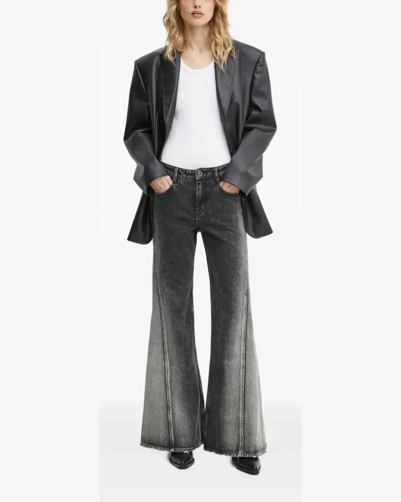 Miss Sixty Jeans mit Saumschlitz - Schwarz Schwarz