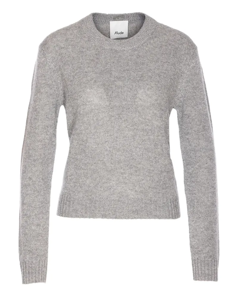 ALLUDE Kaschmirpullover mit Rundhalsausschnitt - Grau Grau