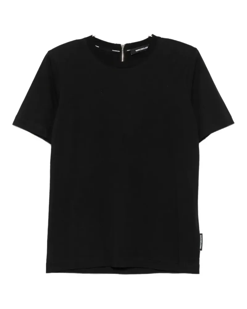 Marco Bologna zip-fastening T-shirt - Schwarz Schwarz