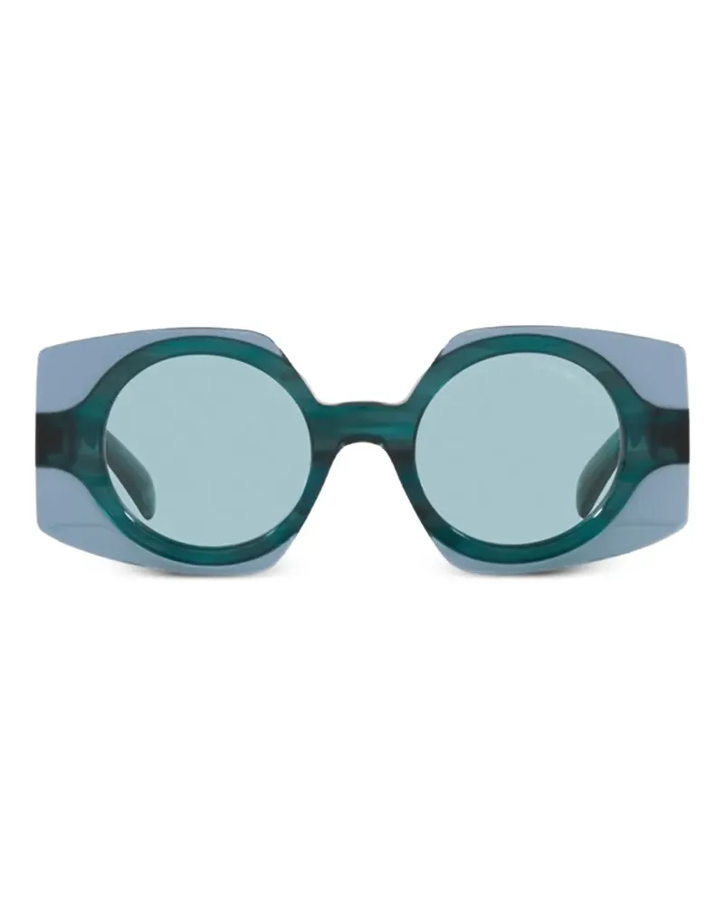 Emporio Armani Geometrische Sonnenbrille - Blau Blau