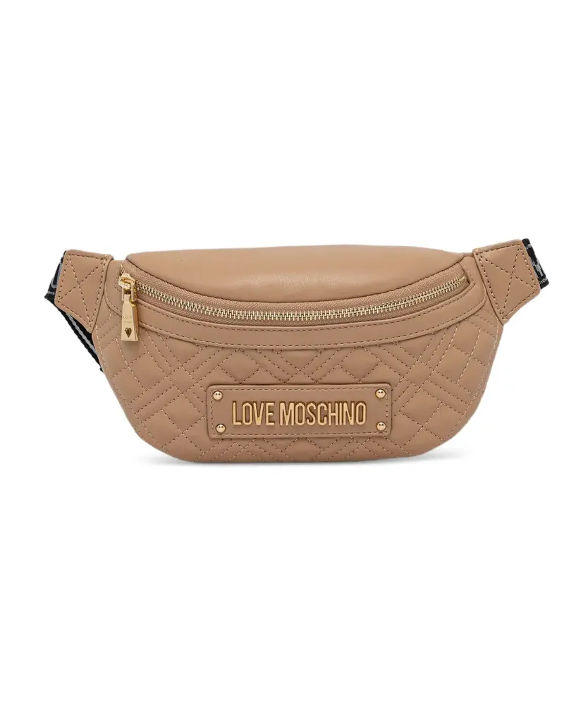Moschino quilted-design belt bag - Braun Braun