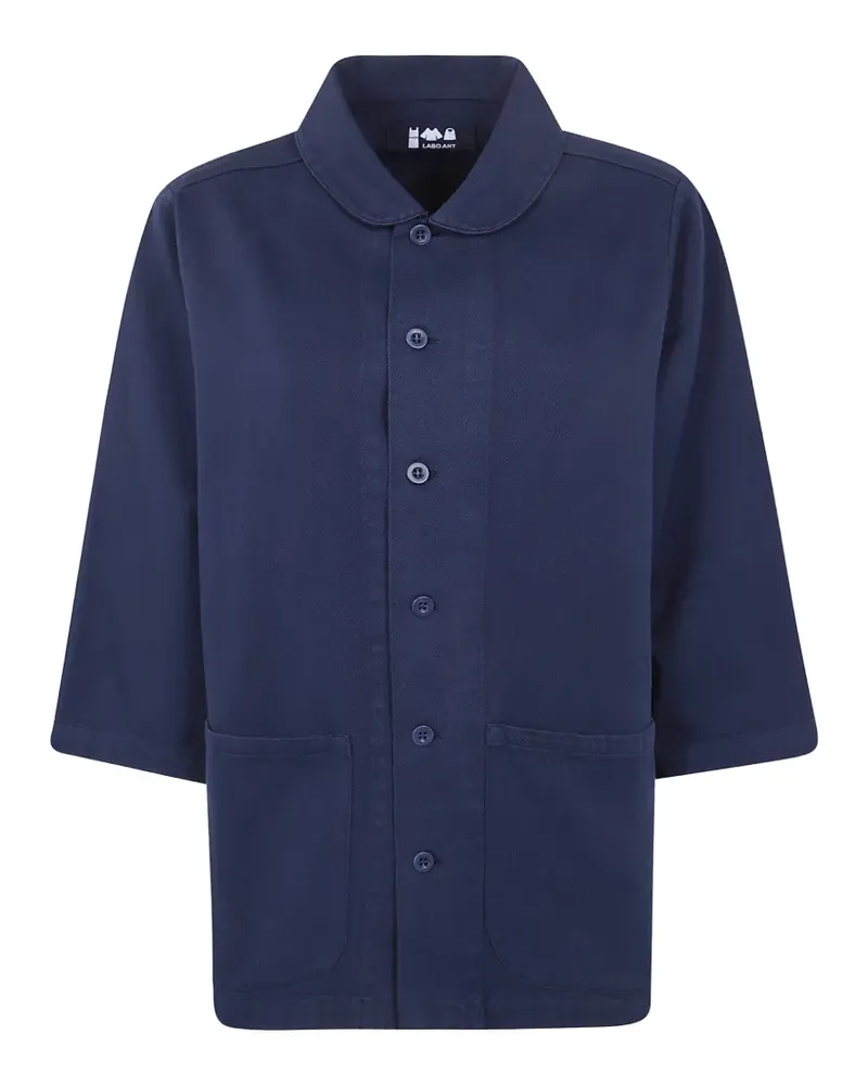 LABO.ART buttoned collared jacket - Blau Blau