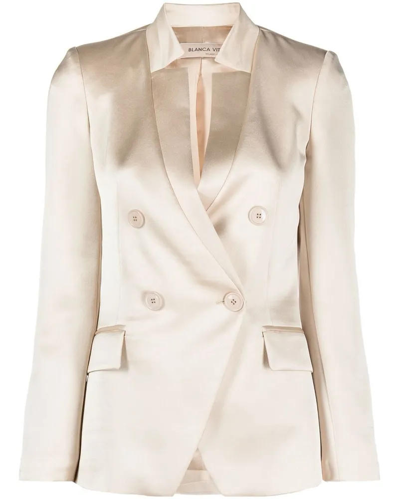 Blanca Doppelreihiger Blazer Nude