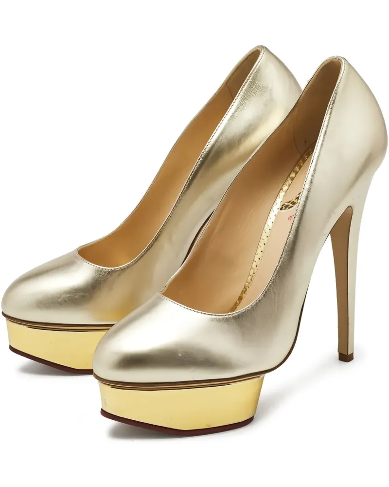 Charlotte Olympia Pumps mit Plateau 150mm - Gelb Gelb