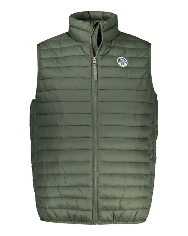 North Sails logo-detail quilted gilet - Grün Grün