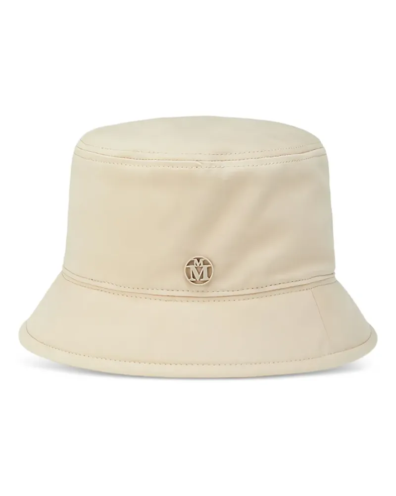 Maison Michel Axel Hut mit Logo-Schild - Nude Nude