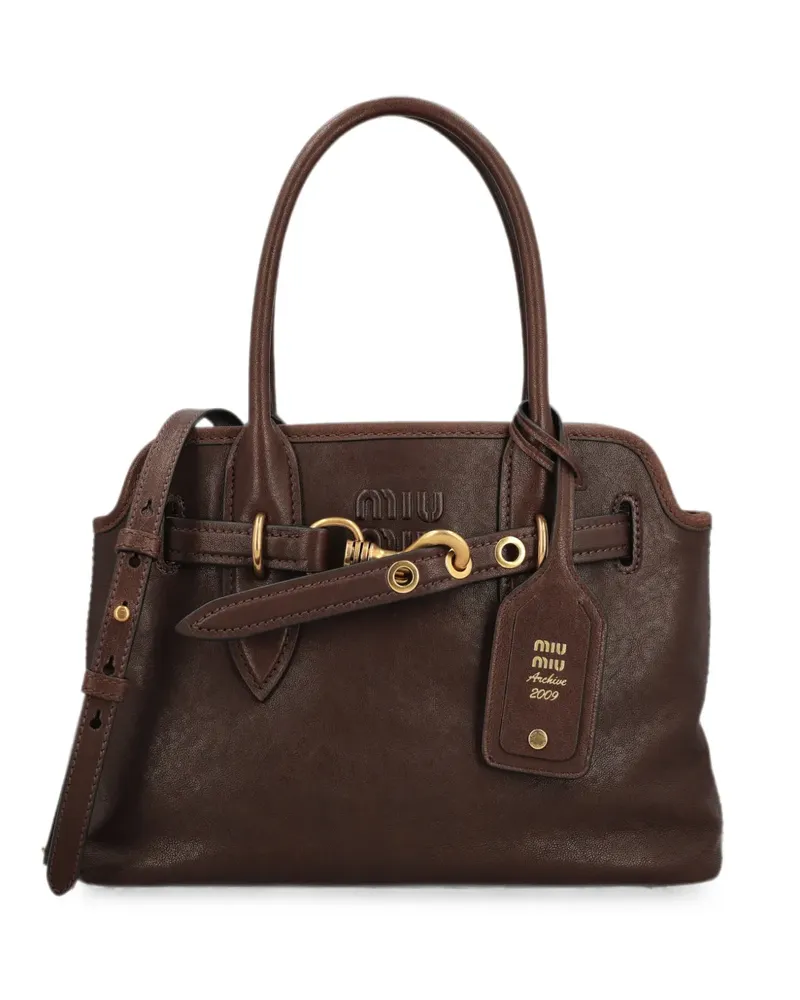 Miu Miu Aventure tote bag - Braun Braun