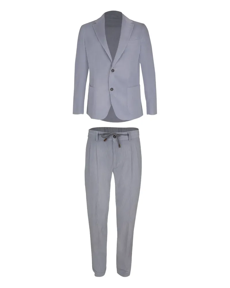 Eleventy corduroy two-button suit - Blau Blau
