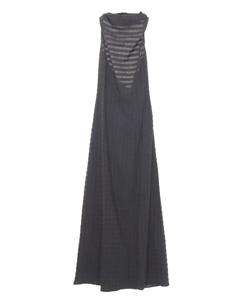 Paloma Wool Neckholder-Maxikleid mit Vichy-Karo - Grau Grau