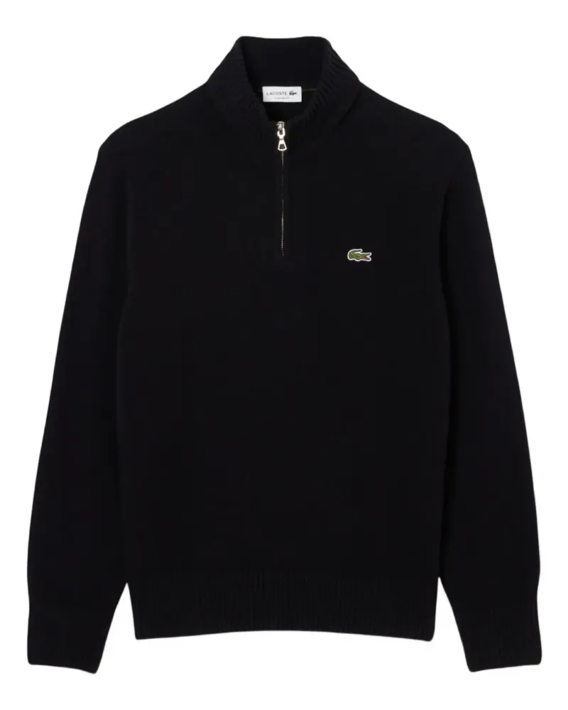 Lacoste half-zip mock-neck sweater - Schwarz Schwarz