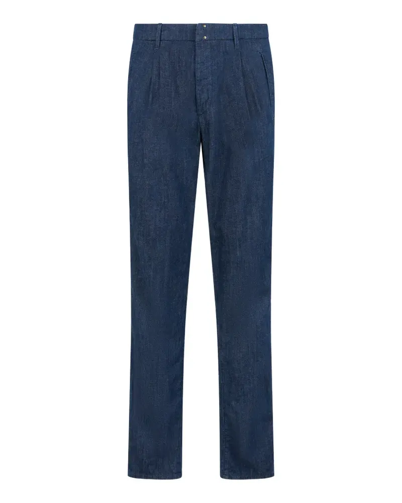 Slowear pleated denim trousers - Blau Blau
