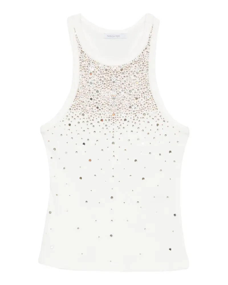 Patrizia Pepe Verziertes Oberteil - Weiß Weiß