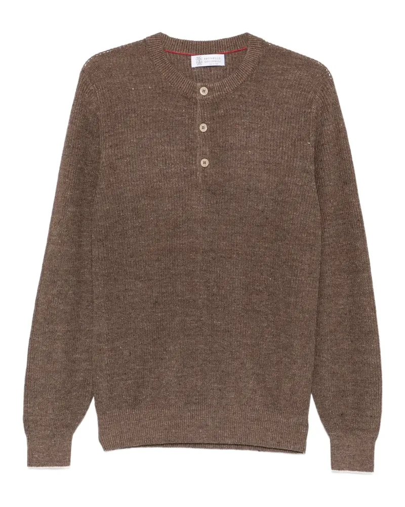Brunello Cucinelli button-placket sweater - Braun Braun