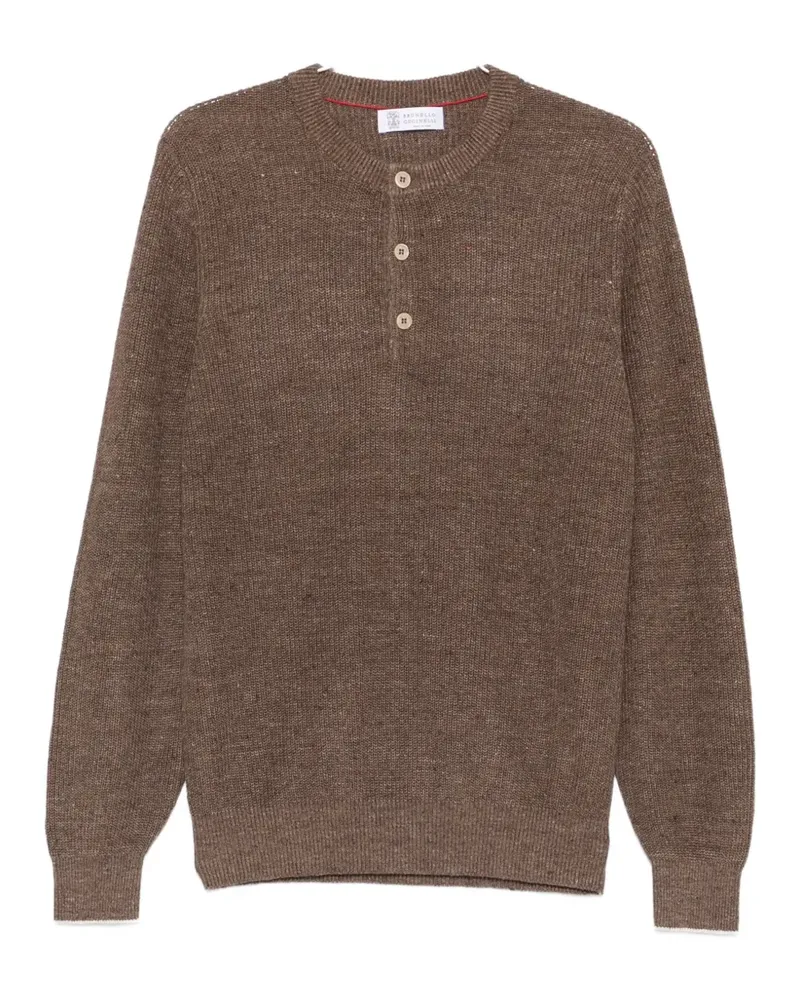 Brunello Cucinelli button-placket sweater - Braun Braun