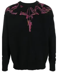 Marcelo Burlon | County of Milan Intarsien-Pullover mit Flügeln Schwarz