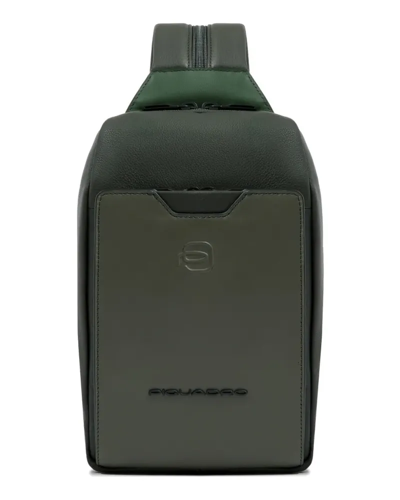 Piquadro Rucksack aus Leder - Grün Grün