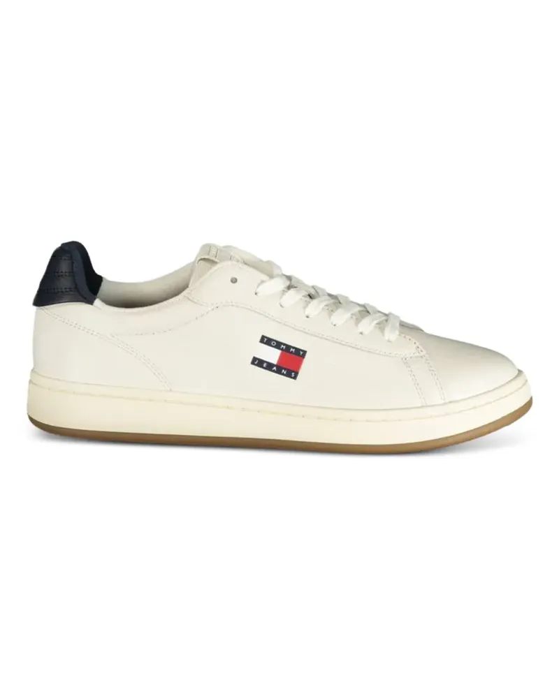 Tommy Hilfiger logo-patch lace-up sneakers - Nude Nude