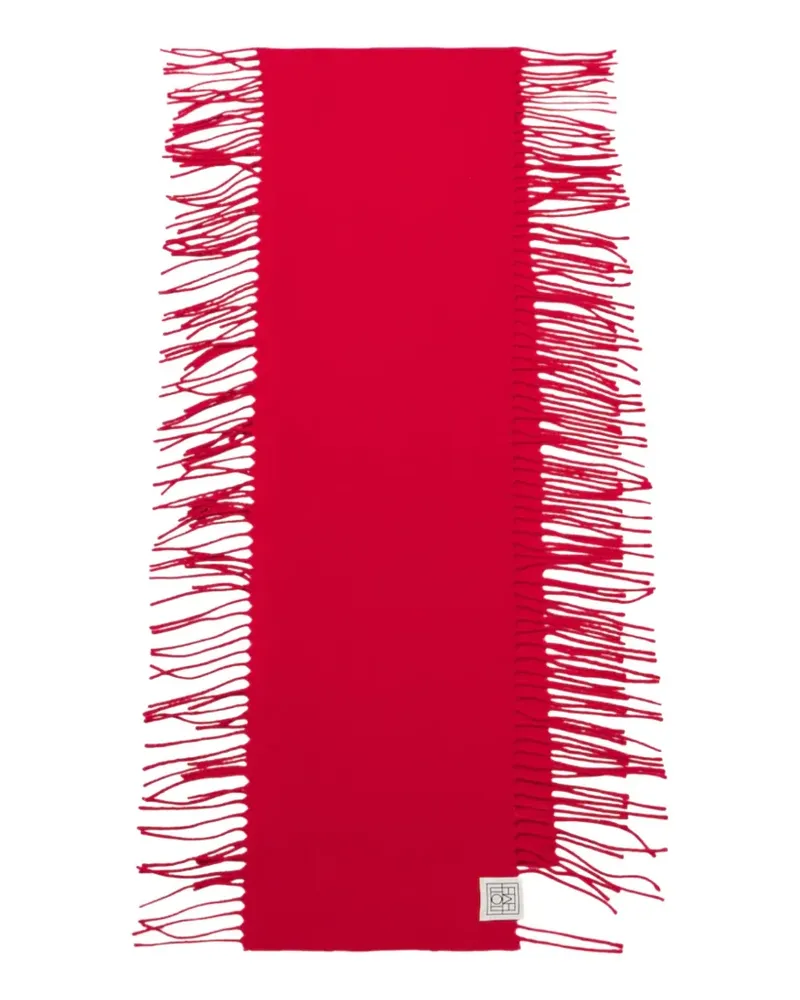 Totême fringed-edge scarf - Rot Rot