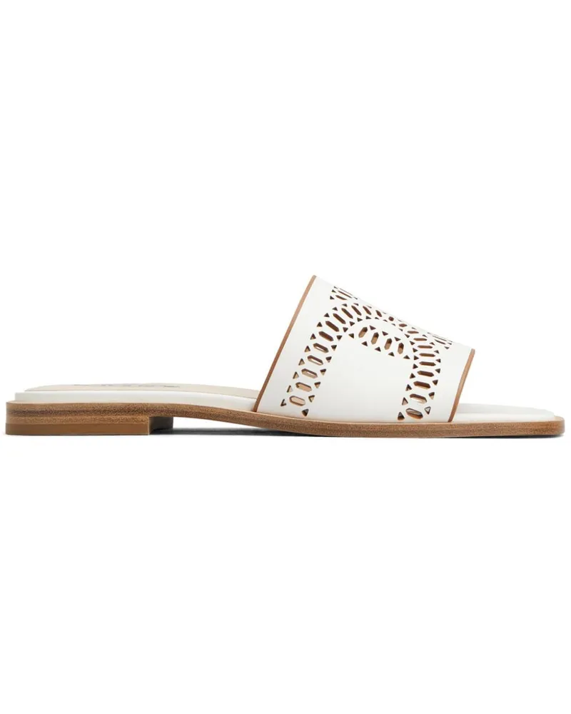 TOD'S Sandalen mit Laser-Cuts - Weiß Weiß